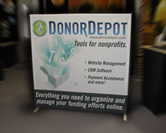 donor depot Fabric pop up display