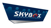 Skybox tapered triangle overhead sign
