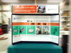 Miratech folding panel table top display